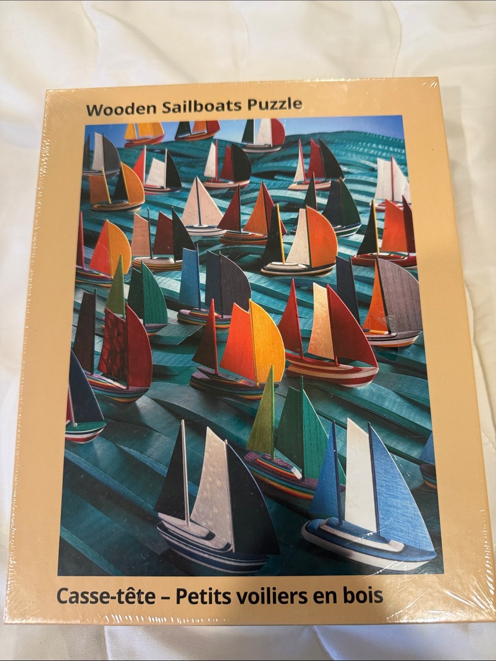 Wooden Sailboats Puzzle - Colorful Boats